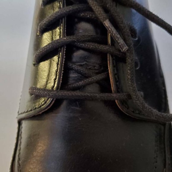 French Shriner Mens Sussex Derby Shoes Black Leath main image 8
